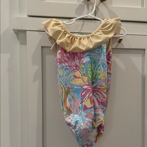 J Bailey Girls Floral Ruffle Swimsuit